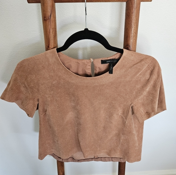 BCBGMaxazria Mariko Suede Shirt - Picture 3 of 13